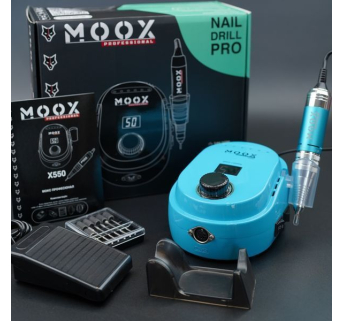 Фрезер Мокс X550 (Light Blue) на 50 000 об/хв. та 70W. для манікюру та педикюру