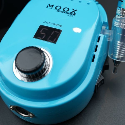 Фрезер Мокс X550 (Light Blue) на 50 000 об/хв. та 70W. для манікюру та педикюру