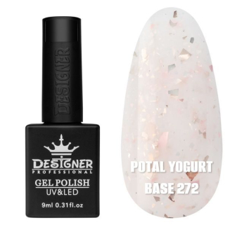 Кольорова база Potal yogurt base 272 Designer (9 мл.) - з кольоровою поталлю