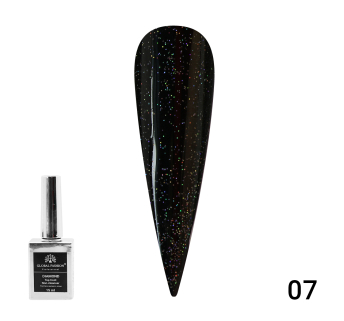 Топ с глиттером Galaxy Top Coat 07, 15 мл