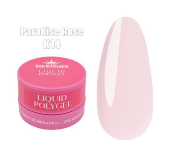 Рідкий полігель (30 мл., в банці) Designer К14 Paradise Rose