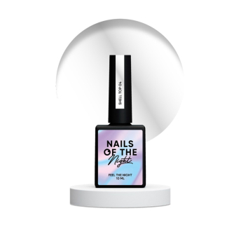 Топ жемчужный без липкого слоя Nails Of The Night Shell Top 04 с серебряной втиркой. 10 мл (4822459722687)