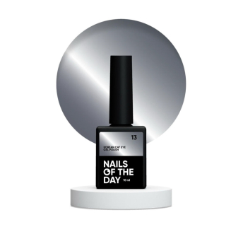 Гель-лак Nails Of The Day Korean Cat Eye 13 темно-серый 10 мл (4820550698801)