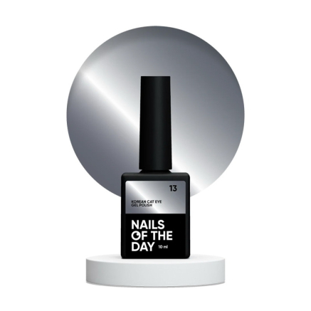 Гель-лак Nails Of The Day Korean Cat Eye 13 темно-сірий 10 мл (4820550698801)