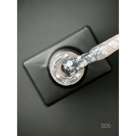 Кольорова база Marmalade base 305 Designer (9 мл.) - з білими конфетті