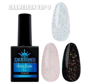 Топове покриття із поталлю №3 - Chameleonic Top Designer, 9 мл.