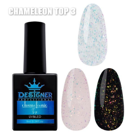 Топове покриття із поталлю №3 - Chameleonic Top Designer, 9 мл.