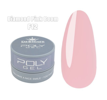 Полігель (30 мл., в банці) Designer F12 Diamond Pink Boom