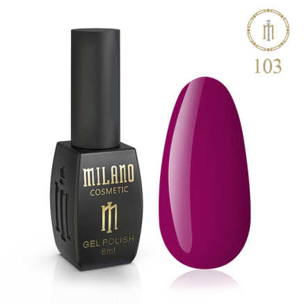 Гель лак MILANO 8 мл № 103 (Брусничный)