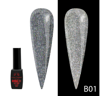 Гель лак Disco Gel Polish, Global Fashion, світловідбивний, 8 мл B01