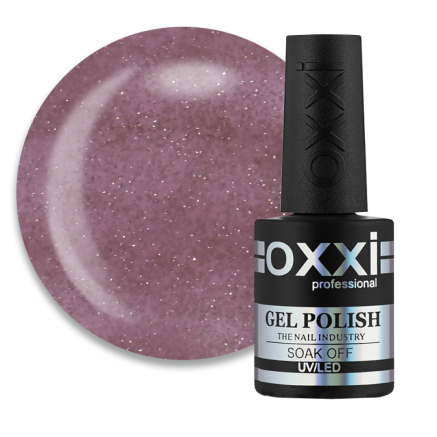 База камуфлирующая Oxxi Professional Lurex Base 014. приглушенный розово-сиреневый. светоотражающая. 10 мл (2100994285372)