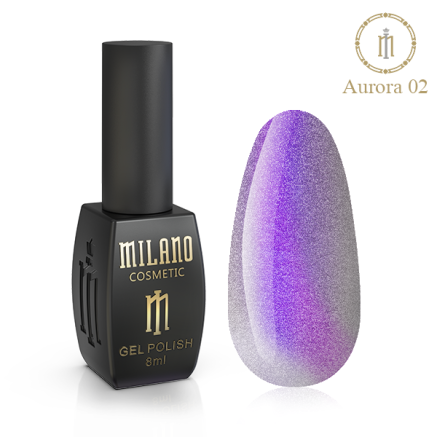 Гель лак Aurora Milano 8 мл №02