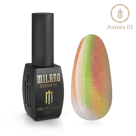 Гель лак Aurora Milano 8 мл № 01