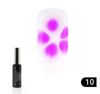 Гель лак Flowers Global Fashion, з ефектом розтікання (по мокрому), 8 мл 10
