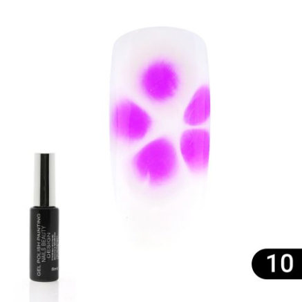 Гель лак Flowers Global Fashion, з ефектом розтікання (по мокрому), 8 мл 10
