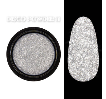 Disco powder №11 - Світловідбивна втирка Designer - Срібна