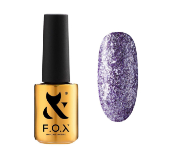 Гель-лак F.O.X Brilliance 015 мягкий фиолетовый со слюдой. 7 мл (2100994263639)