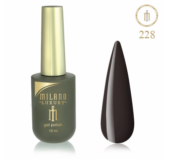Гель лак MILANO LUXURY 10 мл № 228 (Орехово-коричневый)