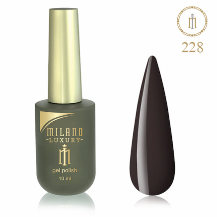 Гель лак MILANO LUXURY 10 мл №228 (Горіхово-коричневий)