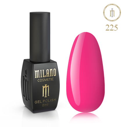 Гель лак MILANO 8 мл №225 (Рожевий неон)