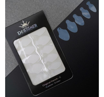 Nail Molds 12шт. (Original french - C) - Силіконові молди різних розмірів для дизайну нігтів та французького манікюру Designer
