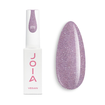 Гель-лак JOIA vegan 070 світловідбиваючий ліловий з шимерами 6 мл (4820259341374)