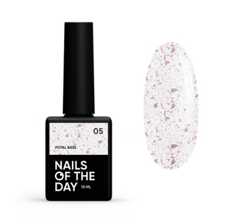 База камуфлирующая Nails Of The Day Potal Base 05. молочный с розовой поталью. 10 мл (4825547640115)