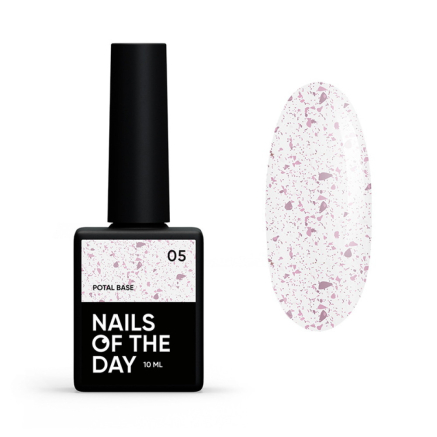 База камуфлююча Nails Of The Day Potal Base 05. молочний з рожевою поталлю. 10 мл (4825547640115)