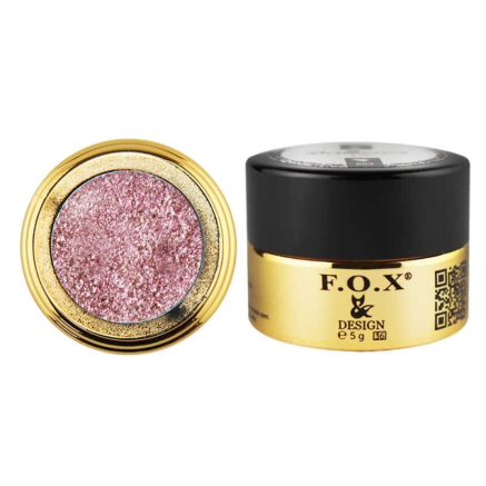 Гель-лак в баночке F.O.X Brilliance 011 темно-розовый, со слюдой, 5 мл