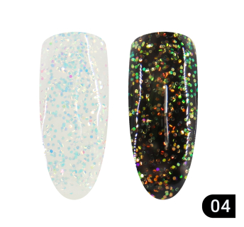 Глиттер гель хамелеон Global Fashion 5 гр, Glitter gel 04