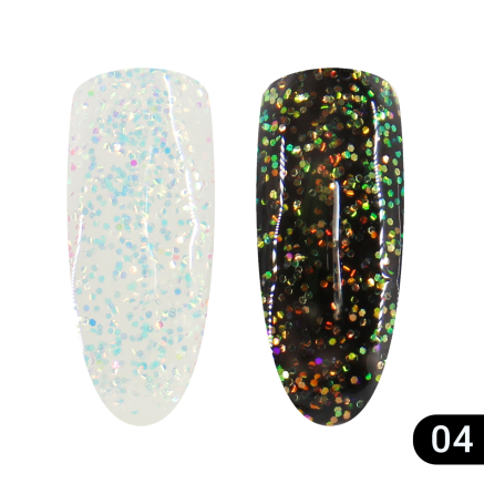 Гліттер гель хамелеон Global Fashion 5 гр, Glitter gel 04