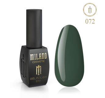 Гель лак MILANO 8 мл № 072 (Мятно-зеленый)