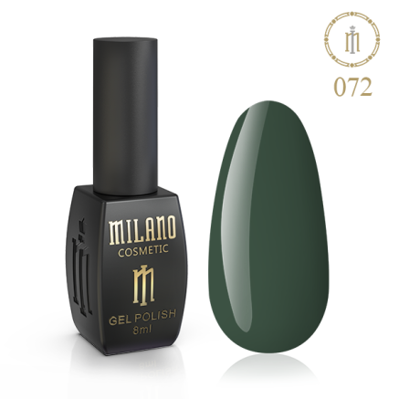 Гель лак MILANO 8 мл № 072 (Мятно-зеленый)
