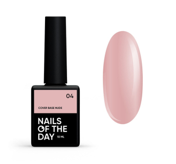 База камуфлирующая Nails Of The Day Cover Base Nude 04. светлый розово-персиковый. 10 мл (4825547639706)