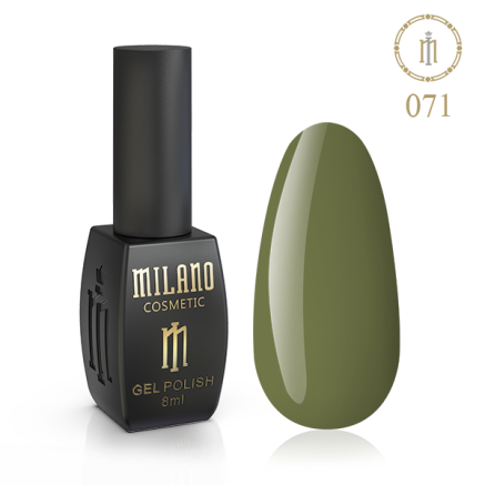 Гель лак MILANO 8 мл № 071 (Оливка)