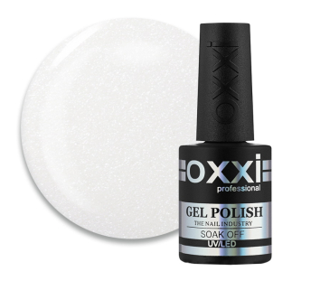 База камуфлирующая для гель-лака Oxxi Professional Cover Base Coat 011 белый с шиммерами. 10 мл (2000994203225)