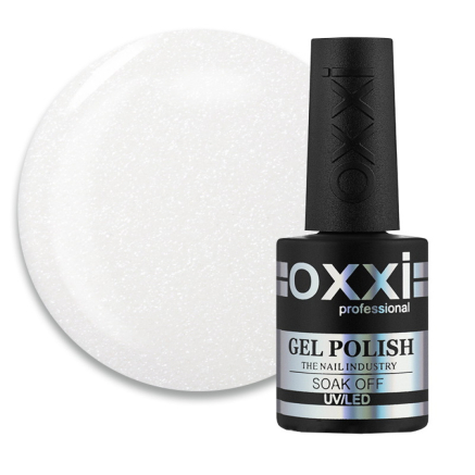 База камуфлирующая для гель-лака Oxxi Professional Cover Base Coat 011 белый с шиммерами. 10 мл (2000994203225)