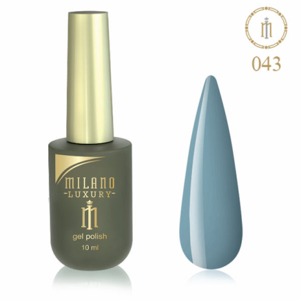 Гель лак MILANO LUXURY 10 мл № 043 (Платиново-серый)