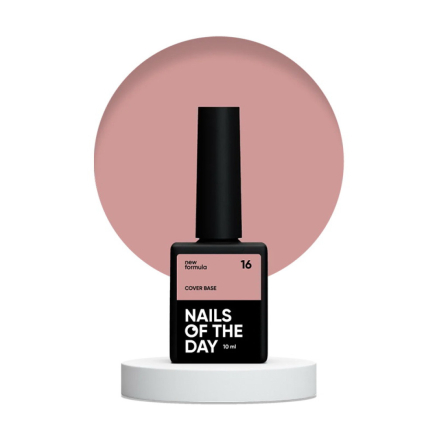 База камуфлююча Nails Of The Day Cover Base New Formula 16 темний натуральний нюдовий 10 мл (4826420944009)