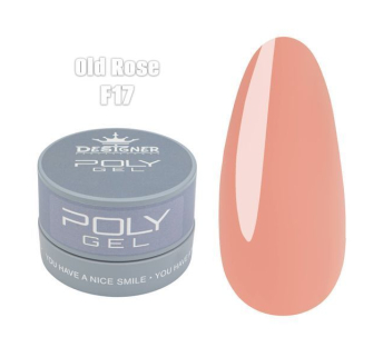 Полігель (30 мл., в банці) Designer F17 Old Rose