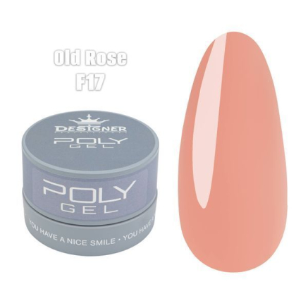 Полігель (30 мл., в банці) Designer F17 Old Rose