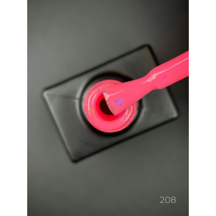 Кольорова база Sugar base 208 Designer (9 мл) - з різнокольоровими пластівцями