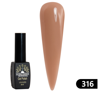 Гель лак BLACK ELITE 316, Global Fashion 8 мл
