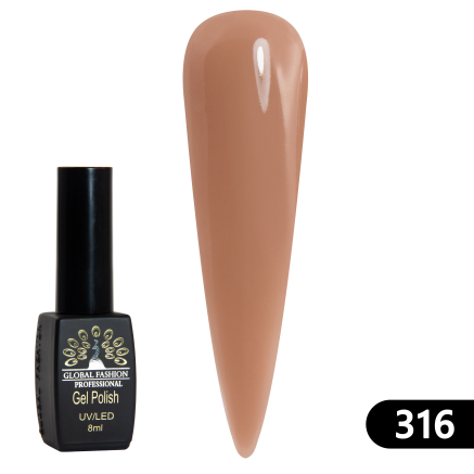 Гель лак BLACK ELITE 316, Global Fashion 8 мл