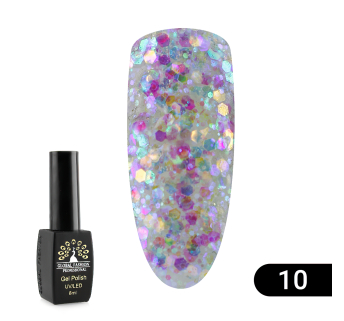 Гель лак Global Fashion Shiny, 8 мл, 10