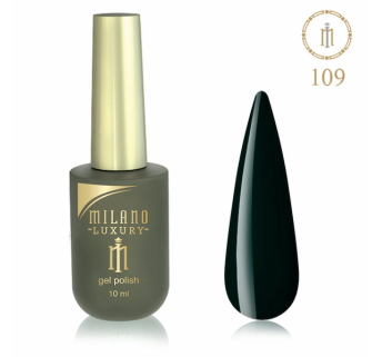 Гель лак MILANO LUXURY 10 мл № 109 (Графитно-черный)