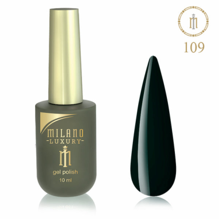 Гель лак MILANO LUXURY 10 мл № 109 (Графитно-черный)