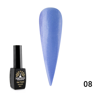 Гель лак Global Fashion Summer Light + шиммер, 8 мл, 08