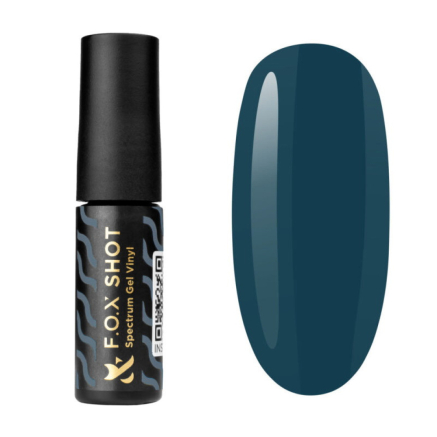 Гель-лак F.O.X Shot Spectrum Gel Vinyl 023 Prime темний зелено-синій. 5 мл (2100994249107)