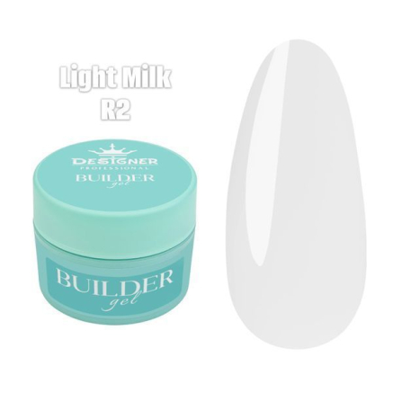 Builder Gel 55 мл., Designer (Моделюючий гель) R2 Light Milk
